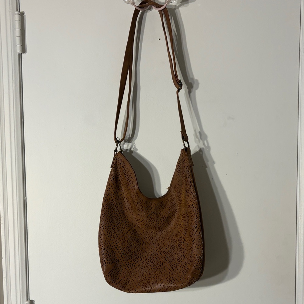 Brown Leather Shoulder Bag